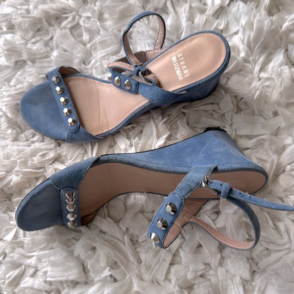 Stuart Weitzman Studded Suede Sandal Wedge Heel
Size 6.5 - Picture 8 of 8